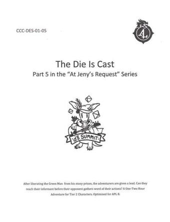 CCC-DES-01-05 The Die is Cast (Part 5) [Project Lead]